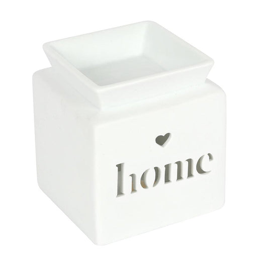 White Home Cut Out Oil Burner - DuvetDay.co.uk