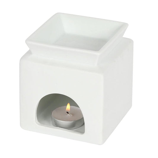 White Home Cut Out Oil Burner - DuvetDay.co.uk