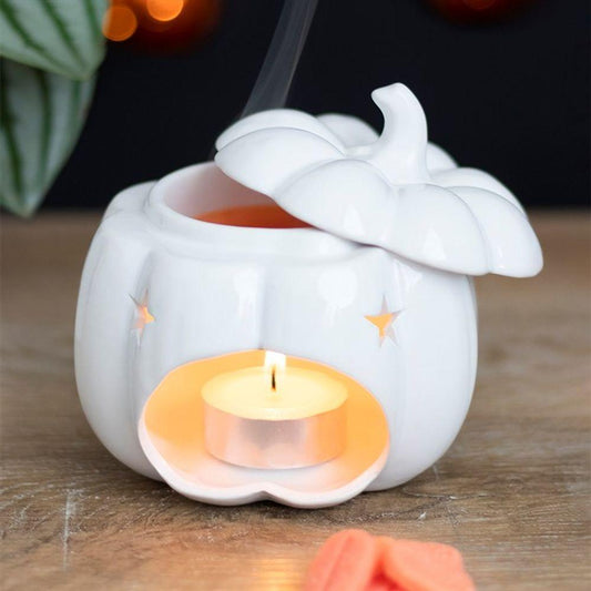 White Pumpkin Oil Burner - DuvetDay.co.uk