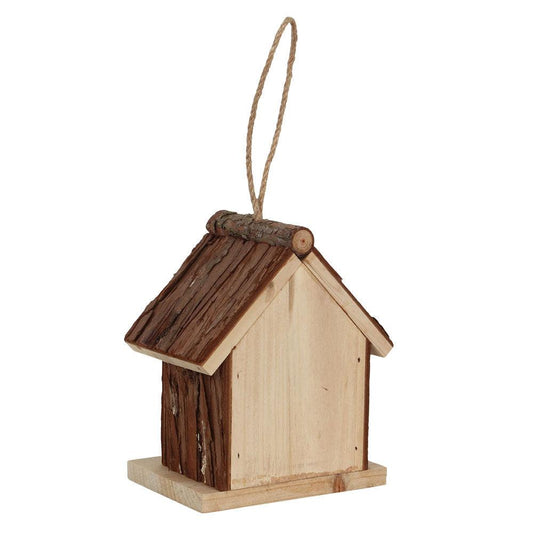 Wood Bark Bird House - DuvetDay.co.uk