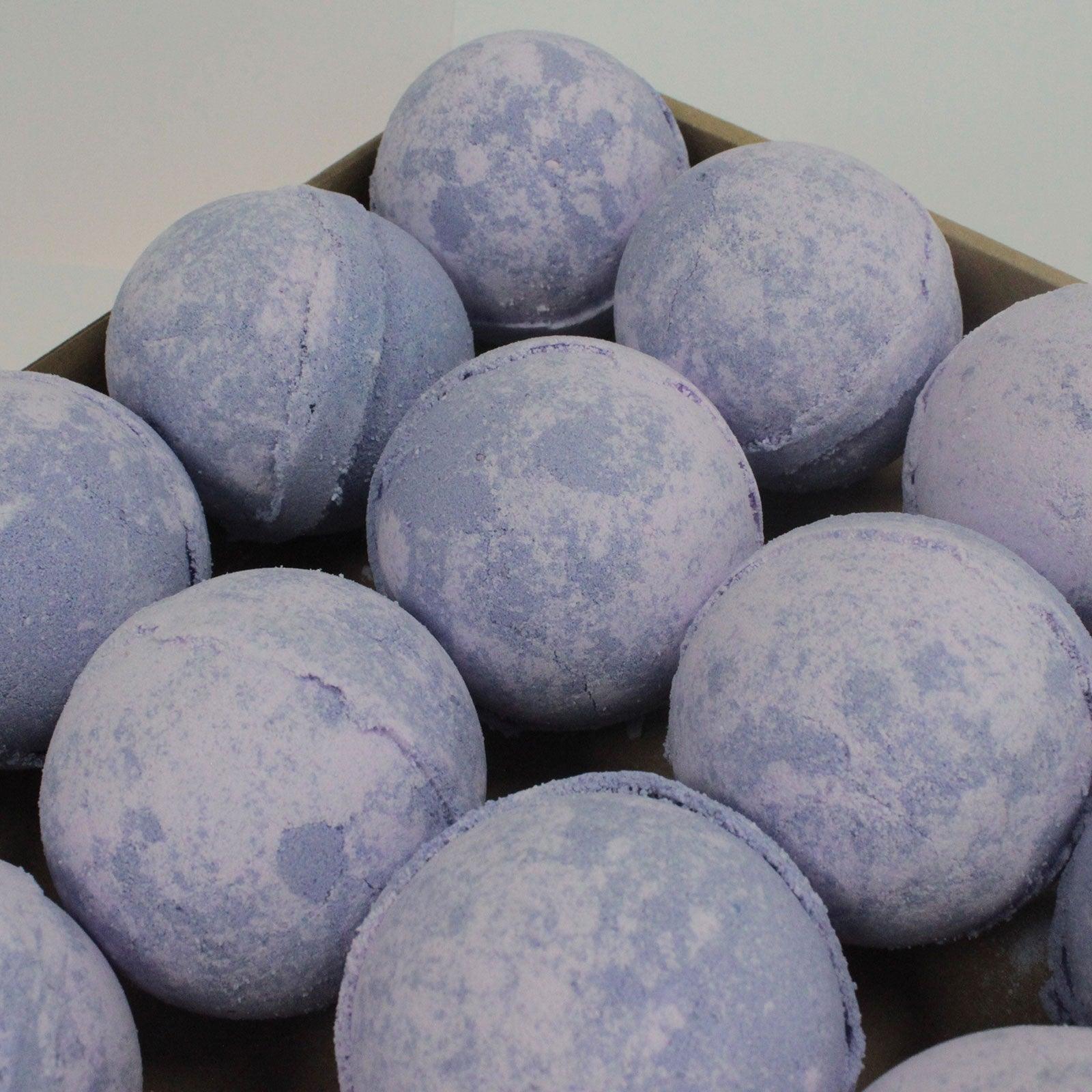 Yorkshire Violet Jumbo Bath Bomb - DuvetDay.co.uk