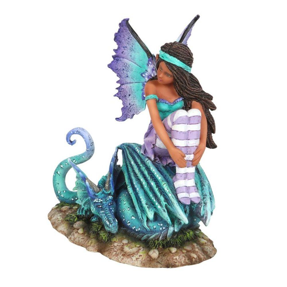 16cm Dragon Perch Fairy Figurine by Amy Brown - DuvetDay.co.uk