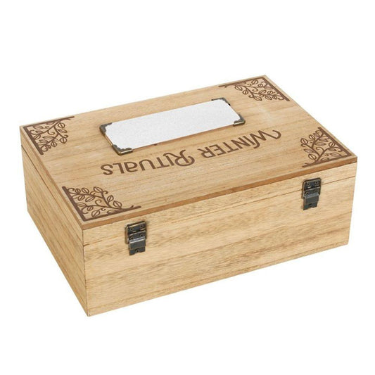 30cm Wooden Winter Rituals Box - DuvetDay.co.uk