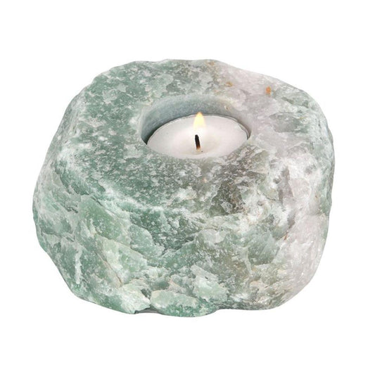 Aventurine Crystal Tealight Holder - DuvetDay.co.uk