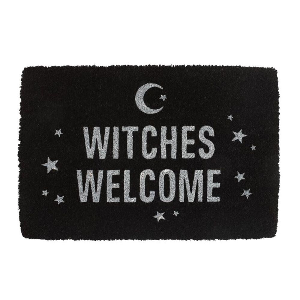 Black Witches Welcome Doormat - DuvetDay.co.uk