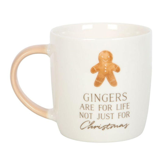 Gingers Are For Life Christmas Mug - DuvetDay.co.uk