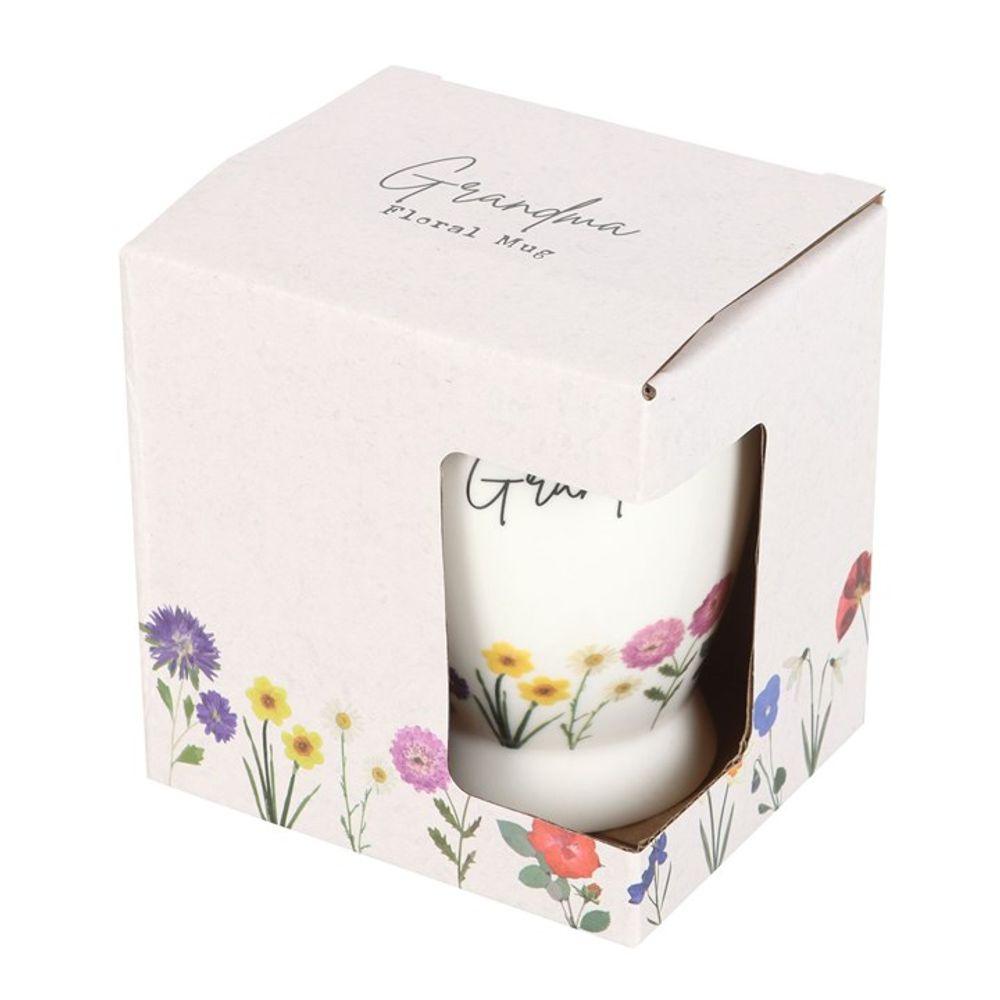 Grandma Wildflower Pedestal Mug - DuvetDay.co.uk