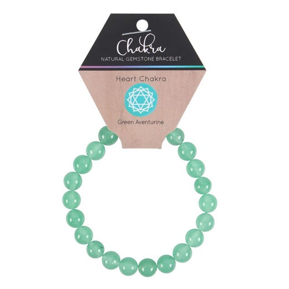 Heart Chakra Green Aventurine Gemstone Bracelet - DuvetDay.co.uk