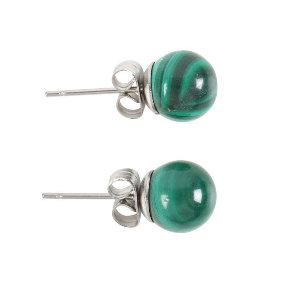 Malachite Semi Precious Crystal Earrings - DuvetDay.co.uk