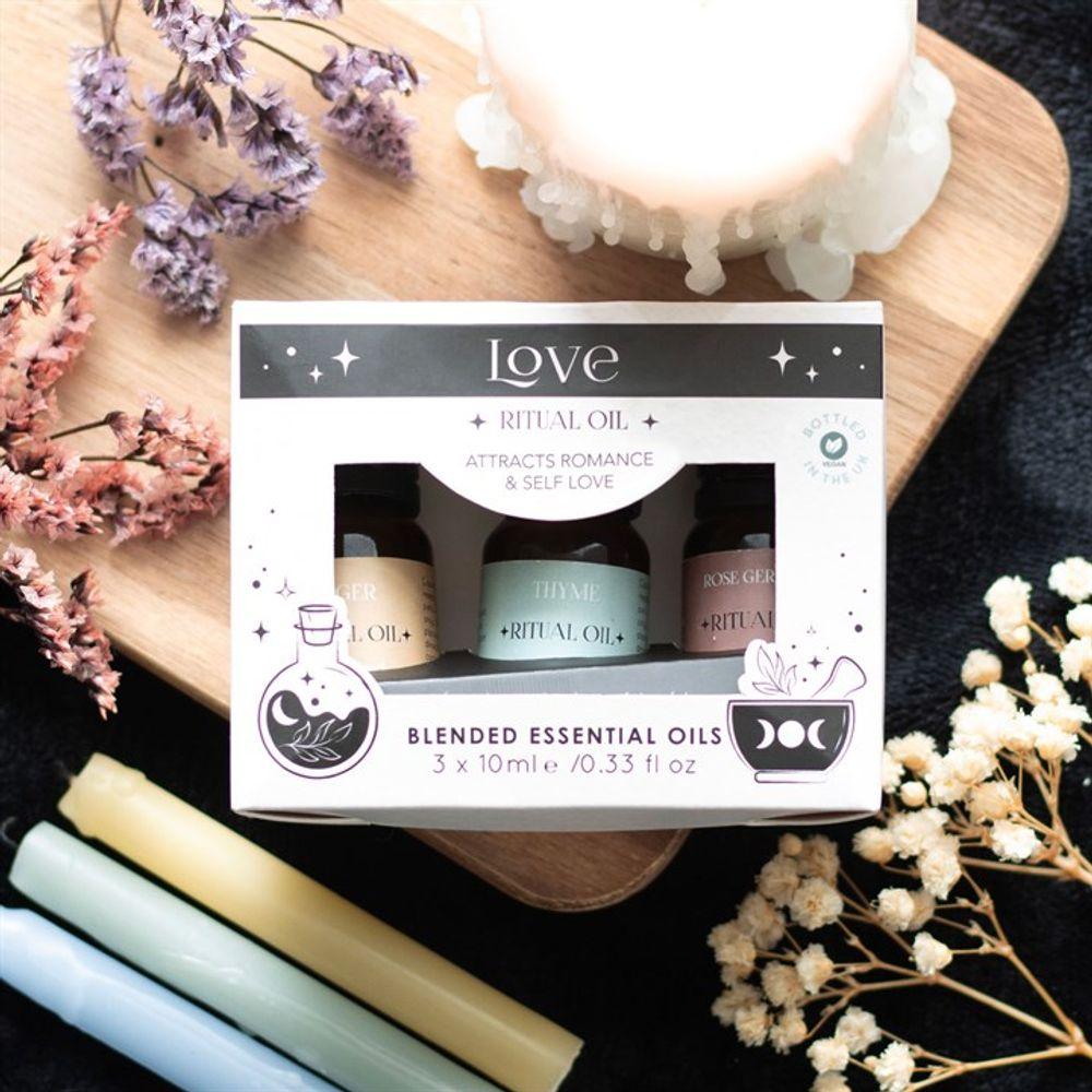 Set of 3 Love Ritual Blended Essential Oils - DuvetDay.co.uk