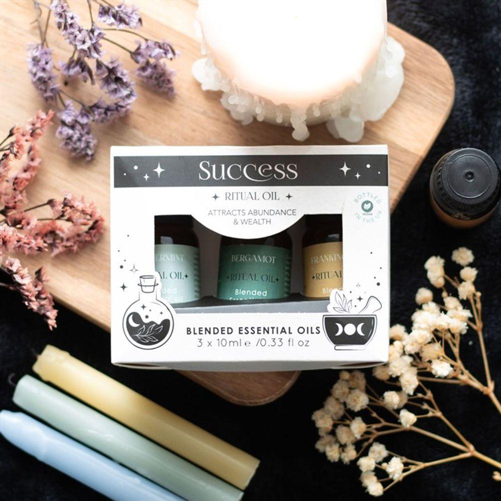 Set of 3 Success Ritual Blended Essential Oils - DuvetDay.co.uk