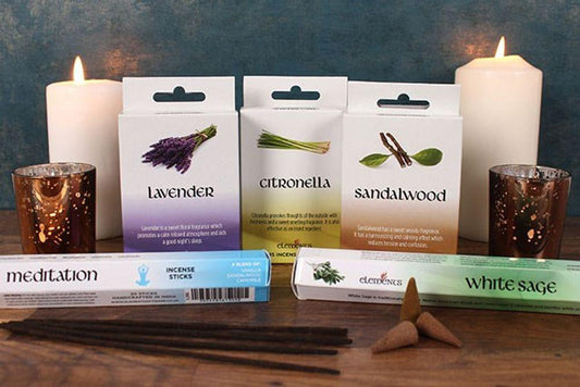 Set of 6 Packets of Elements Meditation Incense Sticks - DuvetDay.co.uk