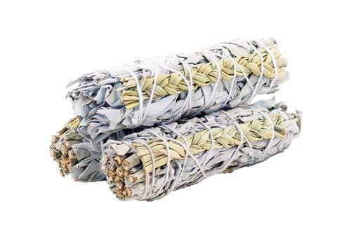 Smudge Stick - White Sage & Sweetgrass 10cm - DuvetDay.co.uk