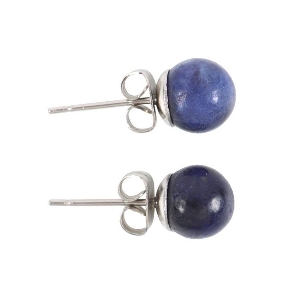 Sodalite Semi Precious Crystal Earrings - DuvetDay.co.uk