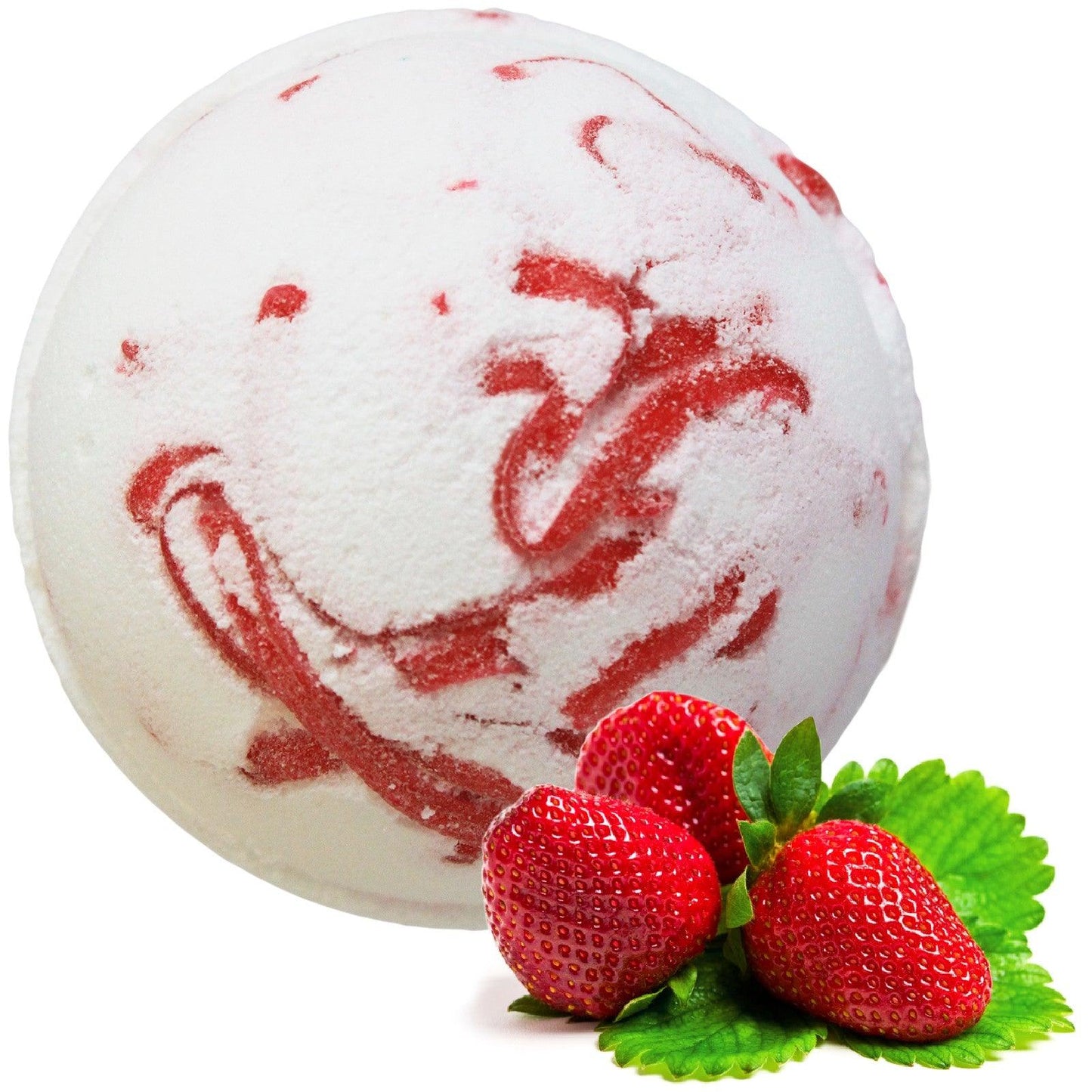 Tropical Paradise Coco Bath Bomb - Strawberry - DuvetDay.co.uk