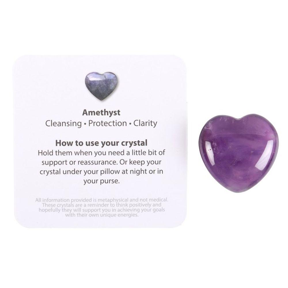 You Are Special to Me Amethyst Crystal Heart in a Bag - DuvetDay.co.uk